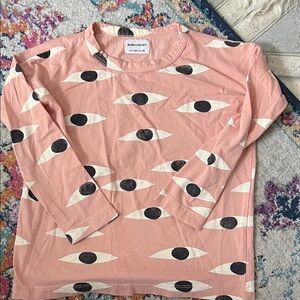 Bobo Choses -Pink Eye Pattern Long Sleeve Shirt Sz. 6/7